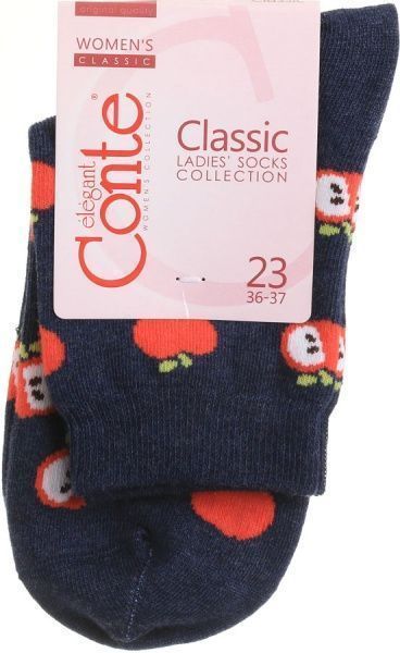 Шкарпетки Conte 7С-22СП CLASSIC р. 23 темно-синій 