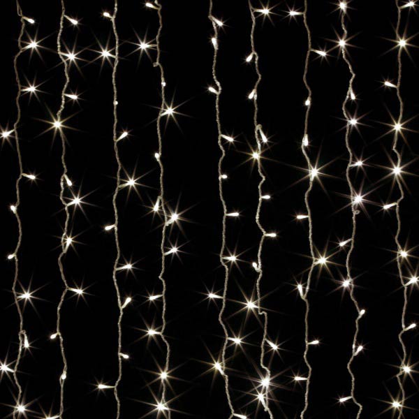 Електрогірлянда-штора 162 лампочки 2 м біла