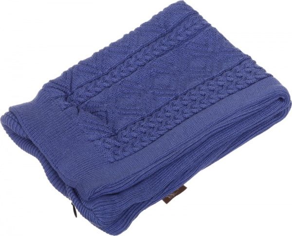 Наволочка декоративна ажурна Лавандова 45x45 см темно-синій Прованс 