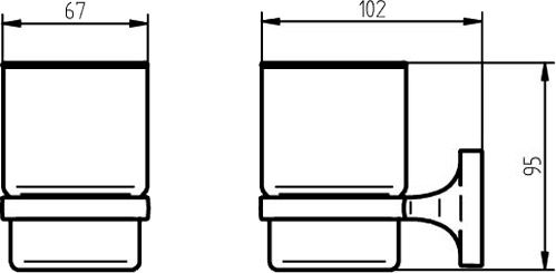 Стакан Haceka Aspen 405302