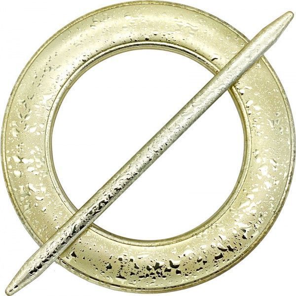 Декор Круг d150 мм мокрое серебро С001-2а MISLT