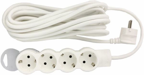 Удлинитель Legrand Standart с заземлением 4 гн. серый 5 м 695008 