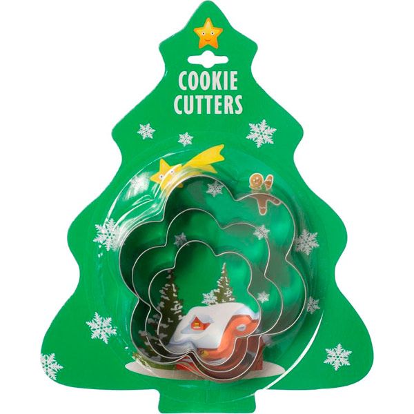 Набор форм для печенья Рождественские звезды 3 шт. JH-B097