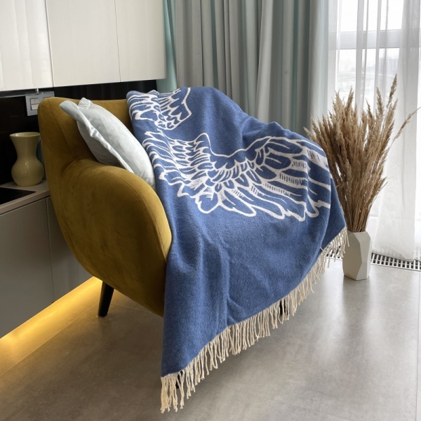 Плед Wing 140x200 см синий SoundSleep 