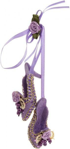 Подвеска Королевские туфли сиреневые 7,5 см DL120768C  