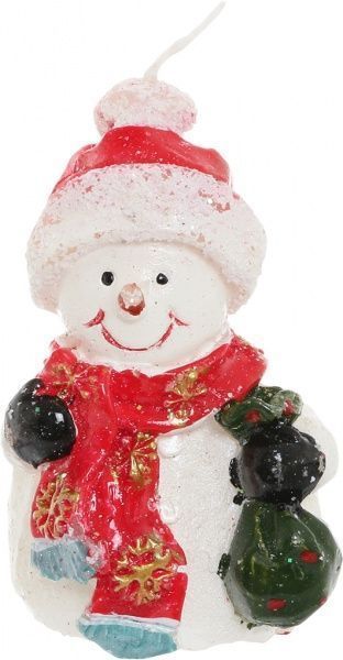 Свічка Сніговик 4,6х3,9 х 7,3 см 790760