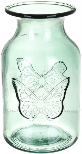 Ваза стеклянная зеленая MARIPOSA 16 см San Miguel