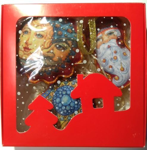 Набір підвісок Сонце-місяць, дід Мороз та морська зірочка 3 шт. 15 см