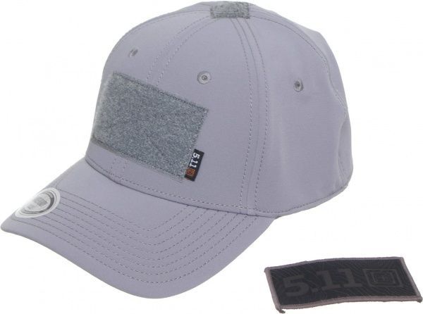 Кепка 5.11 Tactical 5.11 HAWKEYE A FLEX CAP M-L сірий 