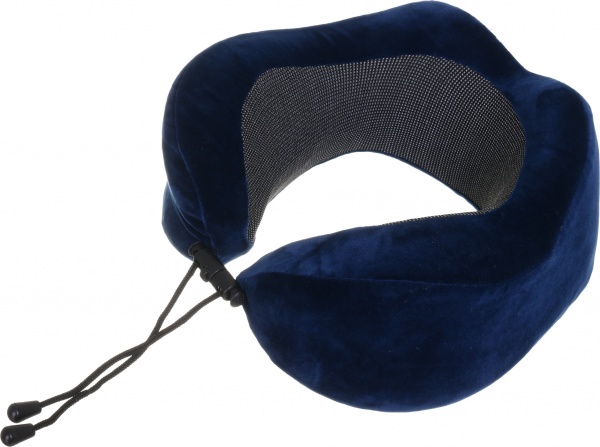 Подушка дорожня 27х26х10 см темно-синя Luna