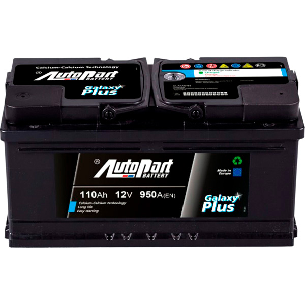 Аккумулятор автомобильный AutoPart Plus 110А 12 B «+» справа