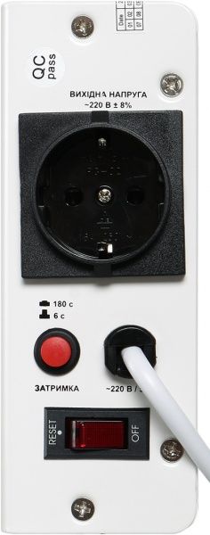 Стабілізатор напруги REAL-EL STAB SLIM-500, white (REAL-EL)