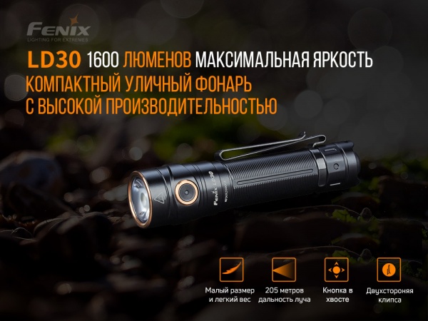 Фонарик Fenix С АККУМУЛЯТОРОМ (ARB-L18-3500U) 1600лм