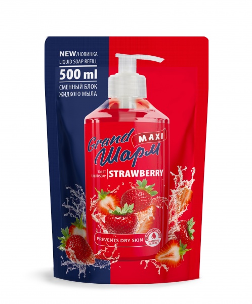 Мыло жидкое Grand Шарм Maxi Клубника 500 мл