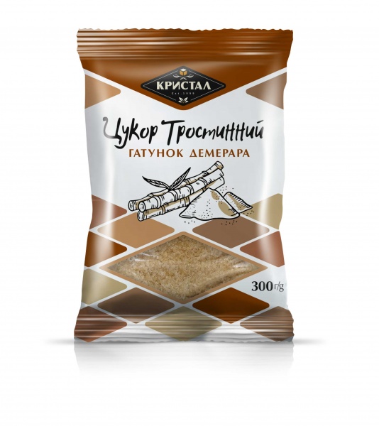 Сахар Кристал тростниковый сорт Демерара 300 г