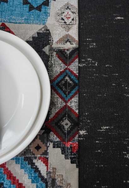 Скатерть Joy серая 136x180 см мульти La Nuit 