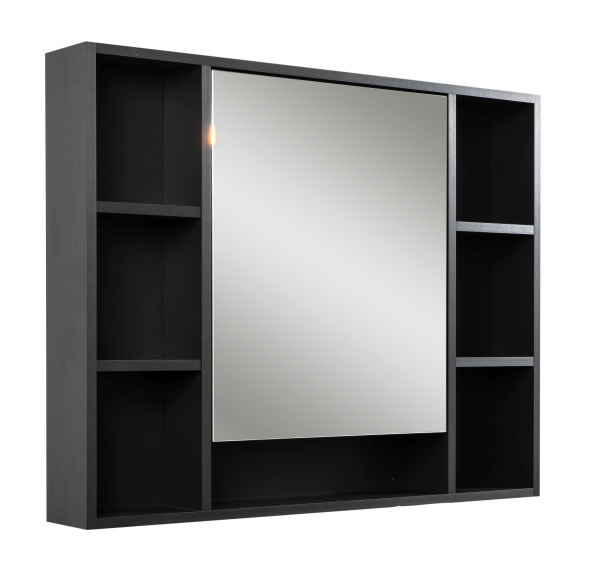 Зеркальный шкаф Aqua Rodos Толедо 100 см антрацит АР000075504