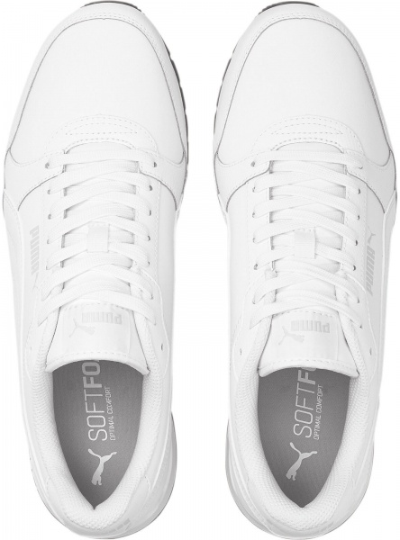 Кроссовки Puma ST RUNNER V3 L PUMA WHITE-PUMA WHITE-GUM 38485505 р.44,5 белый