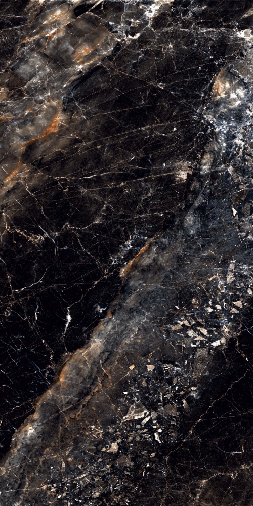 Плитка Cerossa Ceramica Allure black high glossy 60x120 см