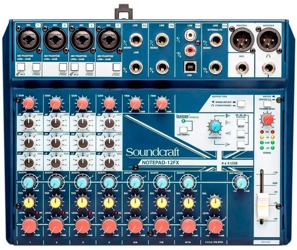 Пульт Soundcraft Микшерный NOTEPAD-12FX 5085985EU 