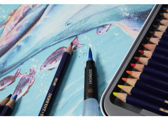 Набір чорнильних олівців Inktense 36 кольорів Derwent