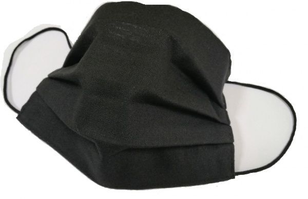Маска захисна багаторазова чорна 16х9 см 1 шт.