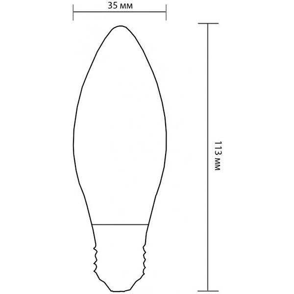Лампа светодиодная Philips ESS 6.5 Вт B35 матовая E27 220 В 2700 К 