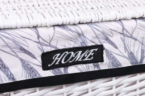 Кошик плетений Tony Bridge Basket з текстилем 44х34х56 см HQN20-2AB-1 