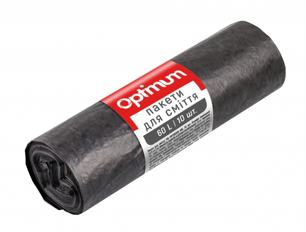 Мешки для бытового мусора OPTIMUM* стандартные 60 л 10 шт.