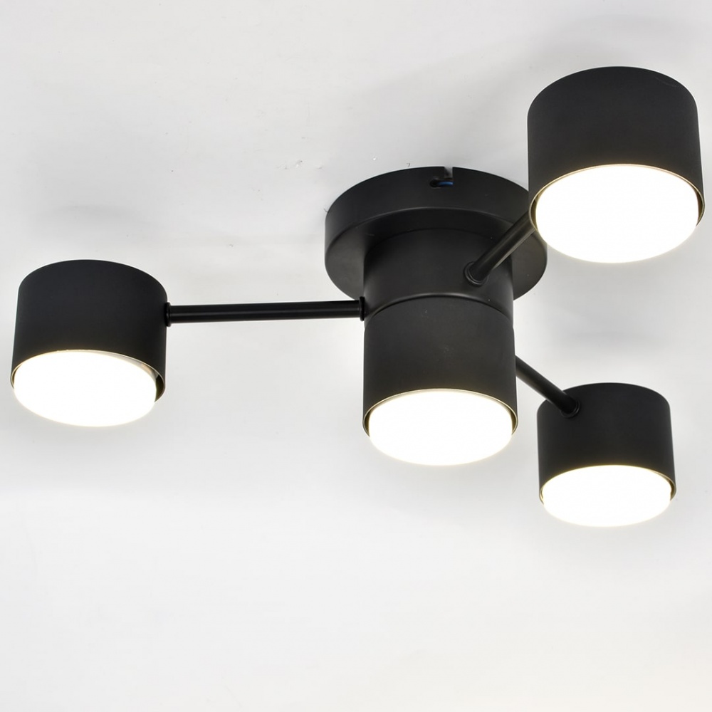 Люстра потолочная Hopfen STARK М-4 4xGX53 BK 4xGX53 черный