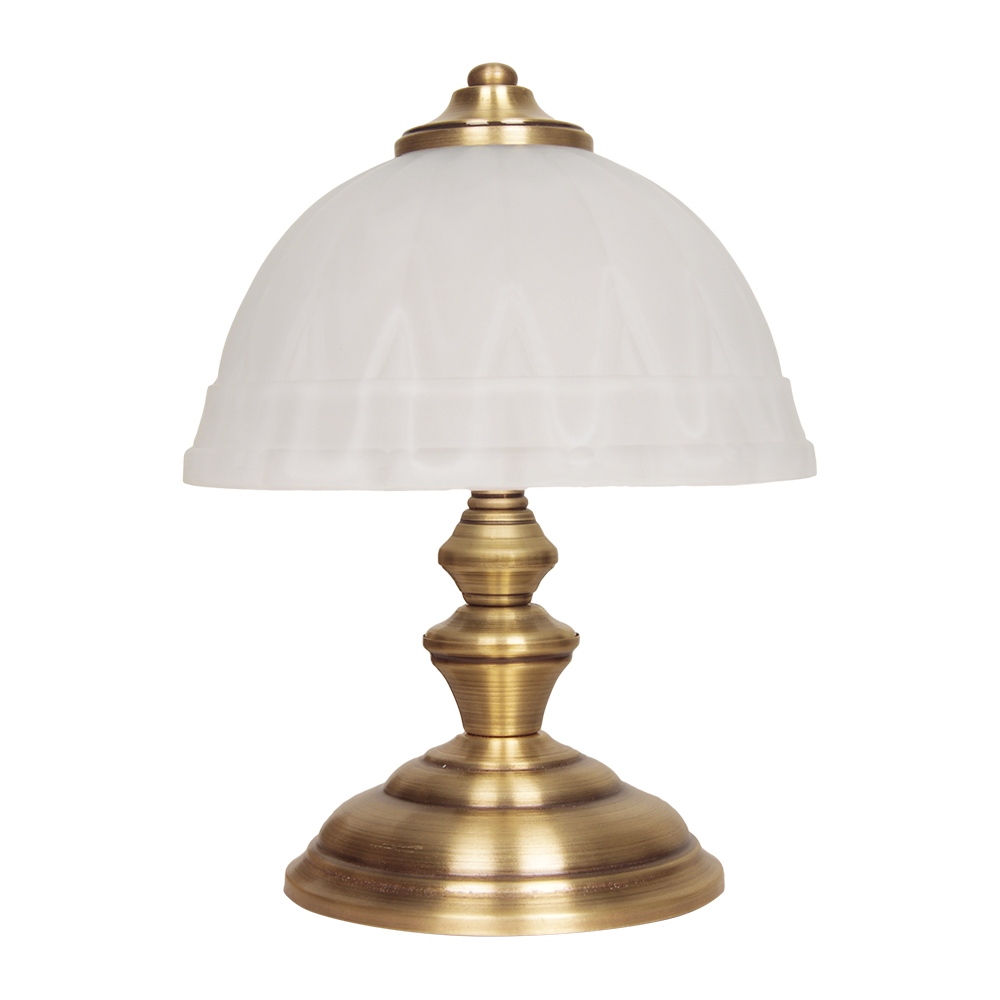 Настольная лампа Фабрика Світла 2x40 Вт G9 античная латунь ННБ 32-2х40-024