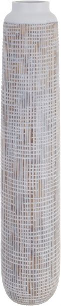 Ваза Декор 15.5х15.5х75 см біла