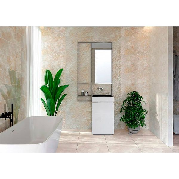 Плитка Allore Group Murano Pearl W M/STR NR Glossy 25x75 