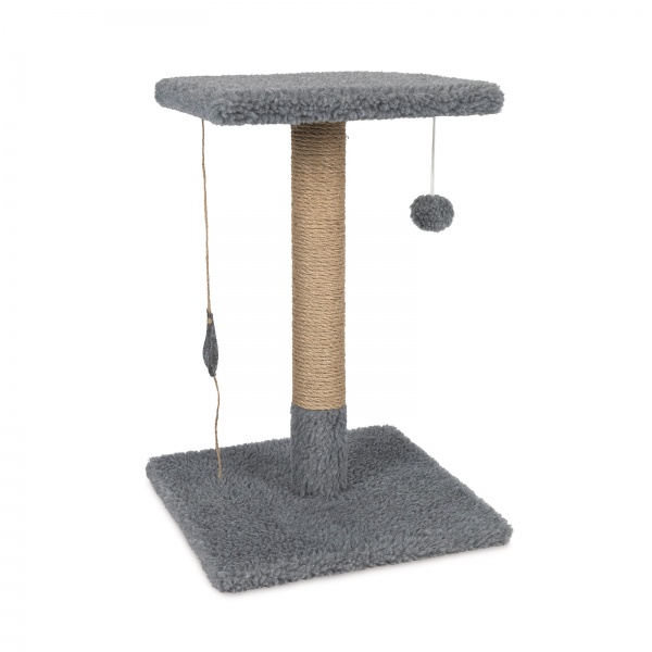 Кігтеточка Природа Фелікс світло-сіра штучне хутро (баранець) PR242525