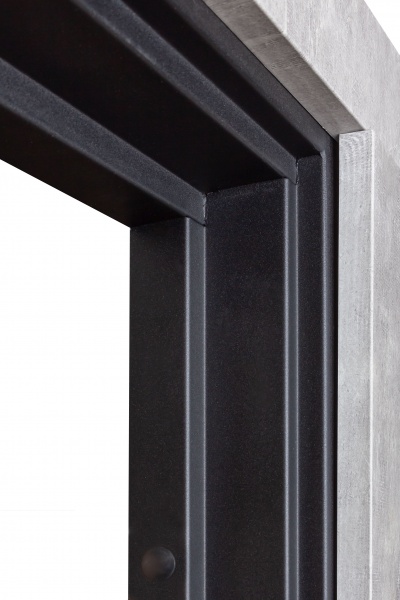 Дверь входная Булат К-8 (квадро) 540/249 wavestone grey / белый супермат 2050x850 мм левая