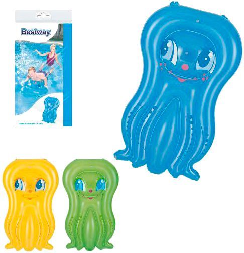 Матрас надувной Bestway 109х74 см Осьминожка в ассортименте