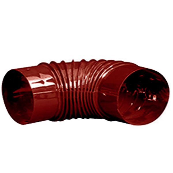 Коліно емальоване димохідне 0,8 мм сталь Ф130 мм 90°Duval 