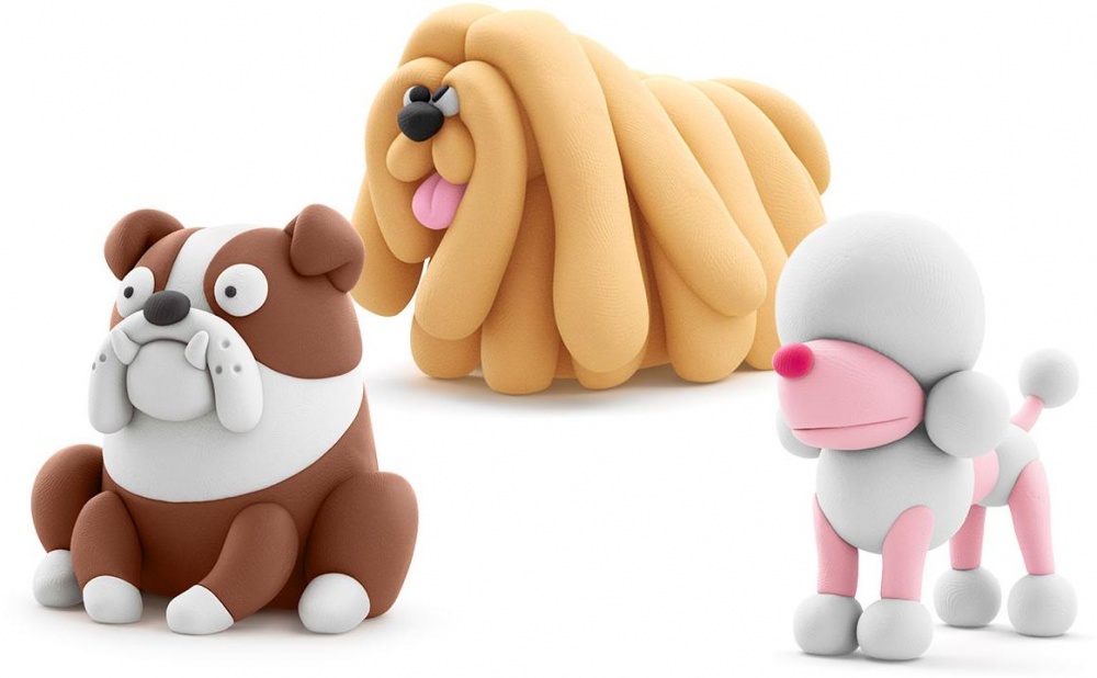 Набір пластиліну Lipaka Собаки-друзяки Комондор Муді Бульдог Гіпно Пудель Поппі 60057-UA01