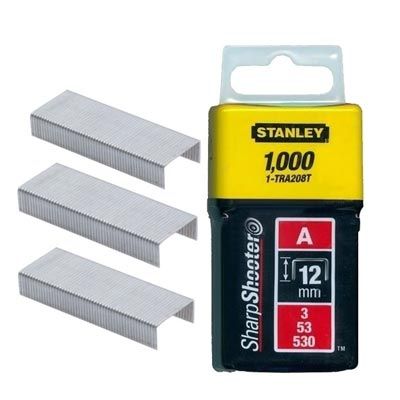 Скобы для ручного степлера Stanley 12 мм тип 53 (А) 1000 шт. 1-TRA208T