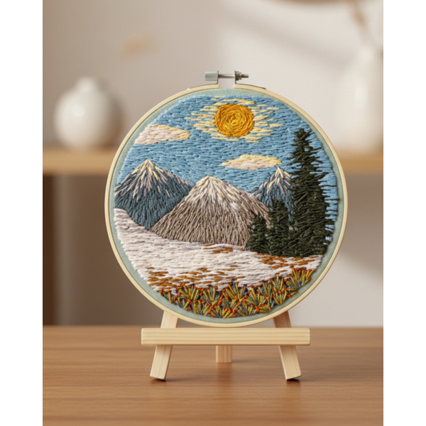 Набор для вышивания гладью Тишина высоких гор