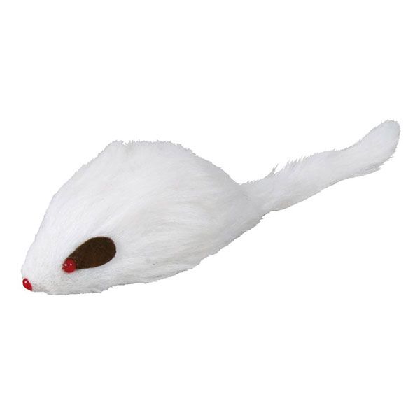 Игрушка Trixie для котов Мышка плюшевая с пищалкой 9 см 4116