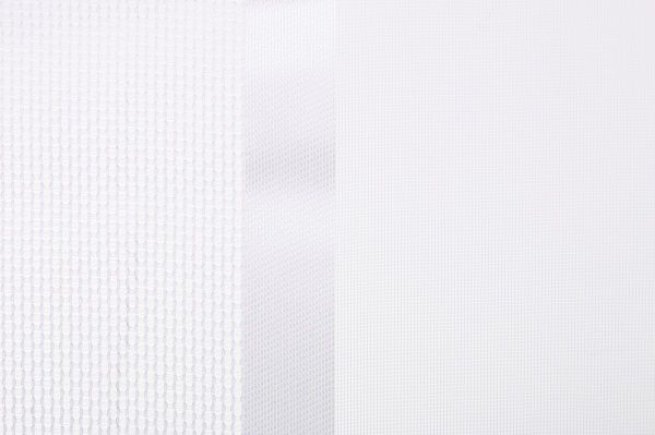 Тканина тюлева смужки на сітці 300 см кремова 915607/703 