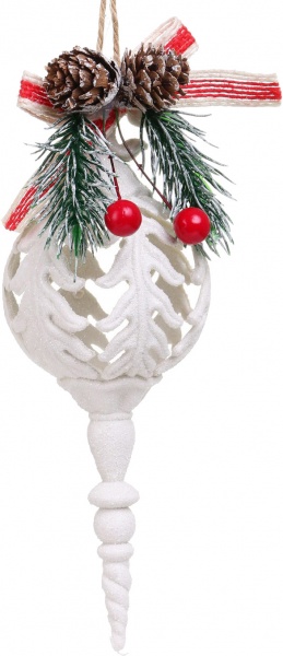 Декоративная подвеска Сорочка с декором 17x6 см HF20Y2-09W белый