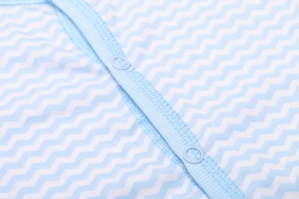 Комбинезон детский для мальчика Маленькие люди зигзаги 9301-110 р.80 голубой 