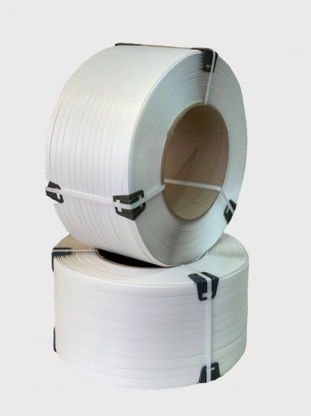 Лента полипропиленовая белая премиум 0,9x19 мм