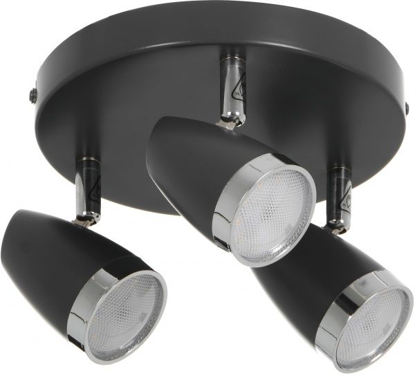 Спот Rabalux Karen 6514 3x4 Вт черный 