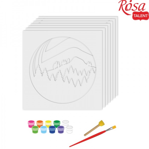 Набор для рисования картина 3D Пейзаж. Горы 3 (N0003510) 30х30 см Rosa Talent 