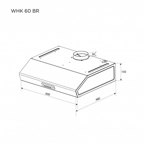 Вытяжка Pyramida WHK 60 BR