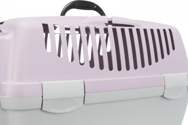 Переноска Trixie Capri 1 XS 32 x 31 x 48 см светло-серая с лиловым 39813 