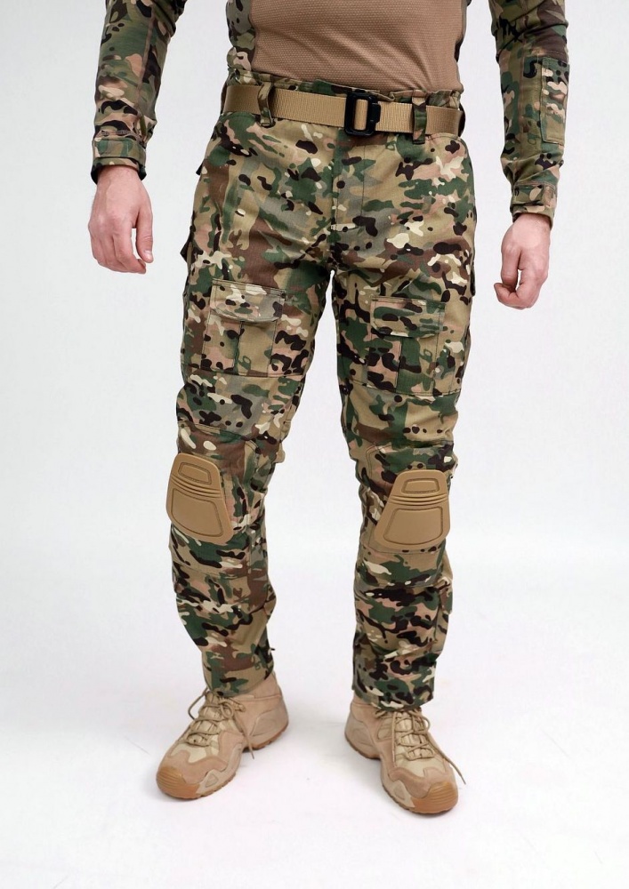 Брюки тактические ESDY с наколенниками, Мультикам р. XL multicam (PA-12)